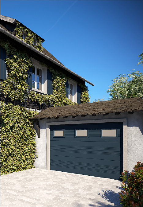 SECTIONAL OVERHEAD GARAGE DOORS - RANGE « INTEGRALE »